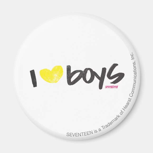 Íman I Heart Boys Yellow (Frente)