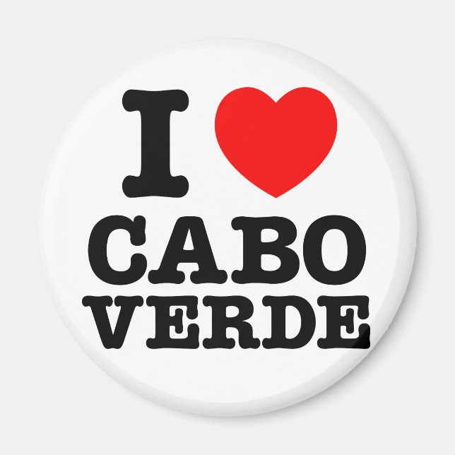 Íman I Heart Cabo Verde (Frente)