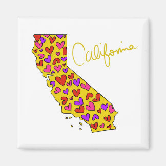 Íman I Heart California State Magnet
