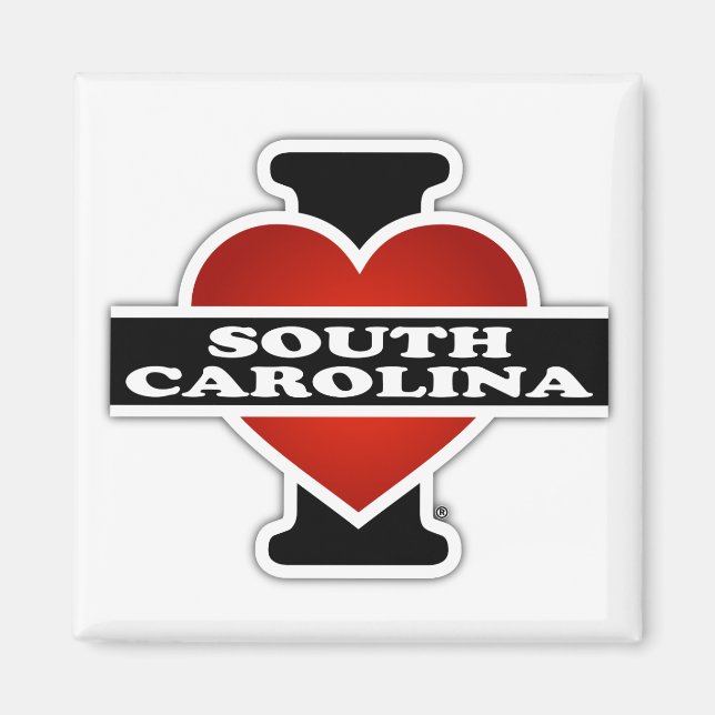 Íman I Heart Carolina do Sul (Frente)