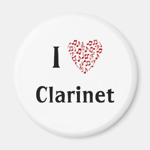 Íman I Heart Clarinet - Instrumento Musical