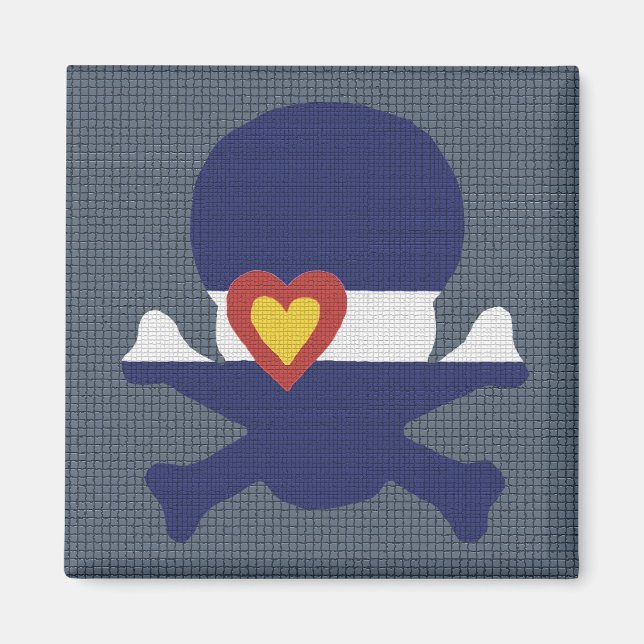 Íman I Heart Colorado Skull! (Frente)