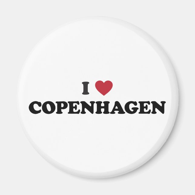 Íman I Heart Copenhagen Denmark (Frente)