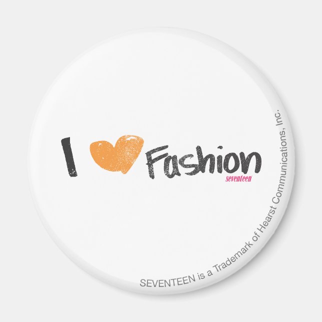 Íman I Heart Fashion Orange (Frente)