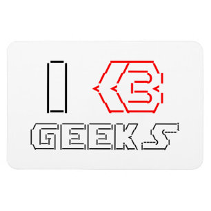 Íman I Heart Geeks ASCII ART