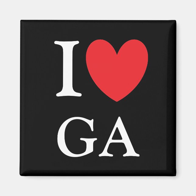 Íman I Heart Georgia Magnet (Frente)
