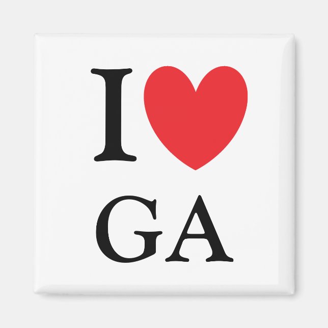Íman I Heart Georgia Magnet (Frente)