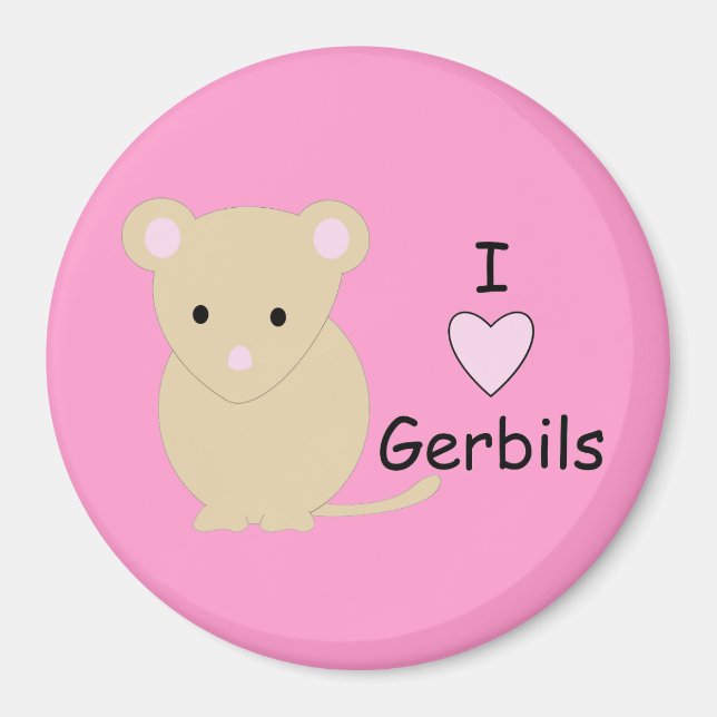 Íman I Heart Gerbils Magnet (Frente)