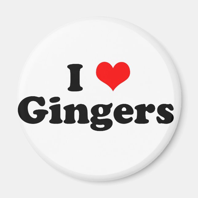 Íman I Heart Gingers (Frente)