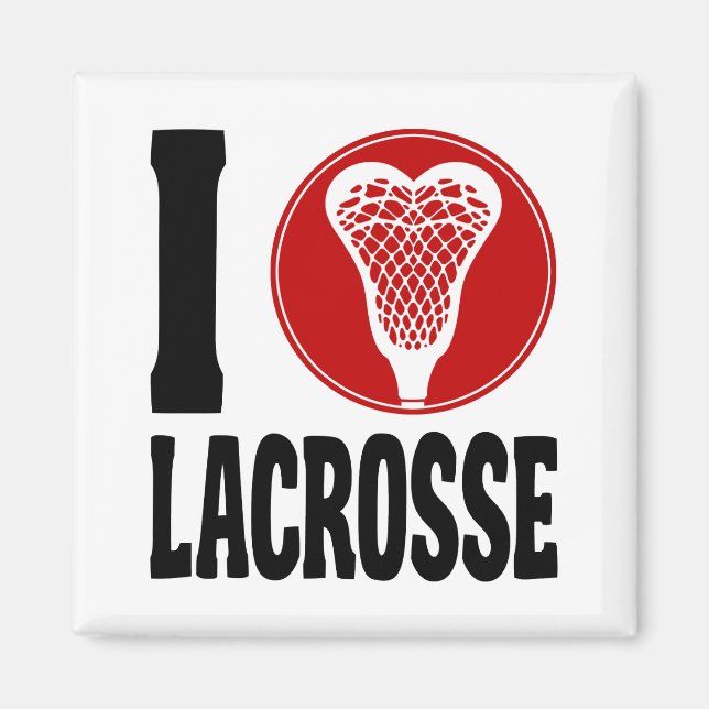 Íman I Heart Lacrosse (Frente)