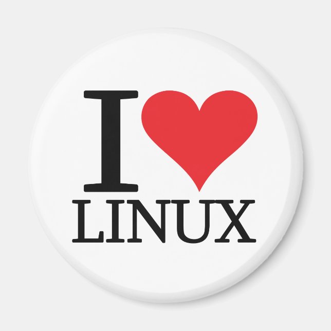 Íman I Heart Linux (Frente)