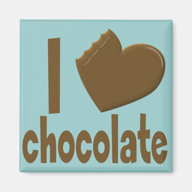Íman I Heart Love Chocolate (Frente)