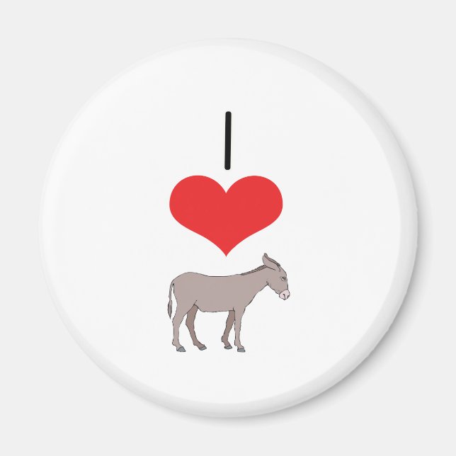 Íman I Heart (Love) Donkeys (Frente)