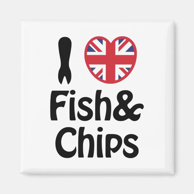 Íman I Heart [Love] Fish & Chips (Frente)
