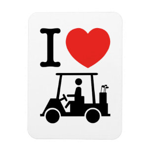 Íman I Heart (Love) Golf Cart