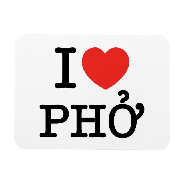 Íman I Heart (Love) Pho (Horizontal)