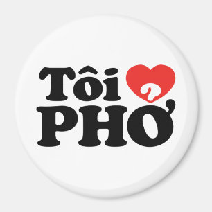 Íman I Heart (Love) Pho (Tôi9PHỞ) Língua vietnamita