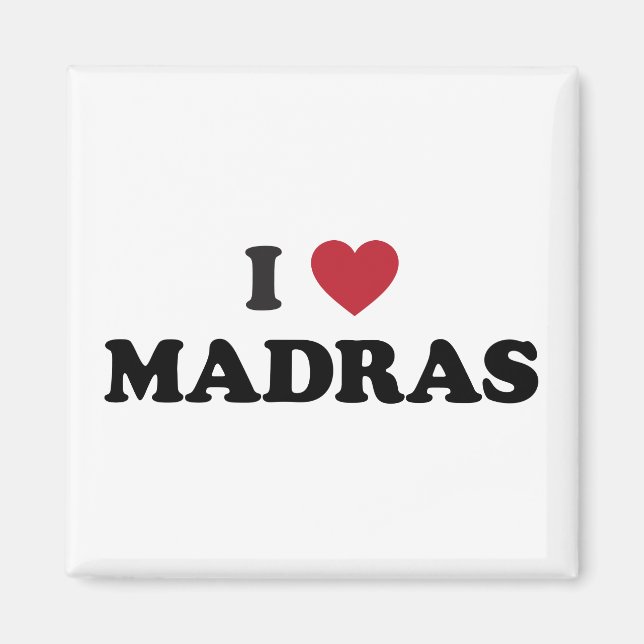 Íman I Heart Madras India (Frente)