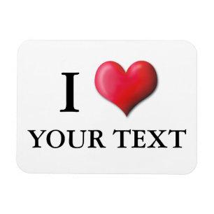 Íman I Heart Magnet Personalizável 0005