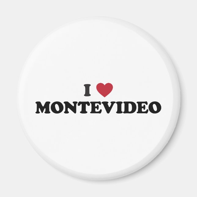 Íman I Heart Montevideo Uruguai (Frente)