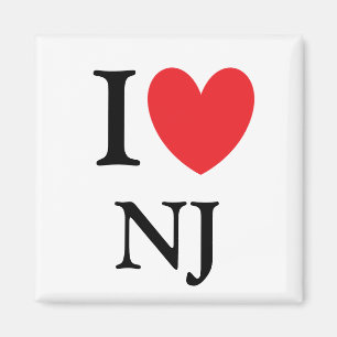 Íman I Heart New Jersey Magnet