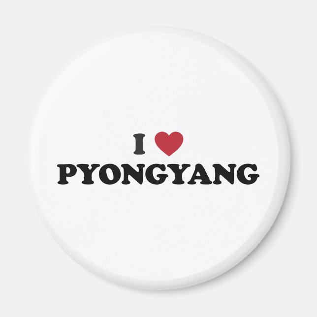 Íman I Heart Pyongyang Coreia do Norte (Frente)