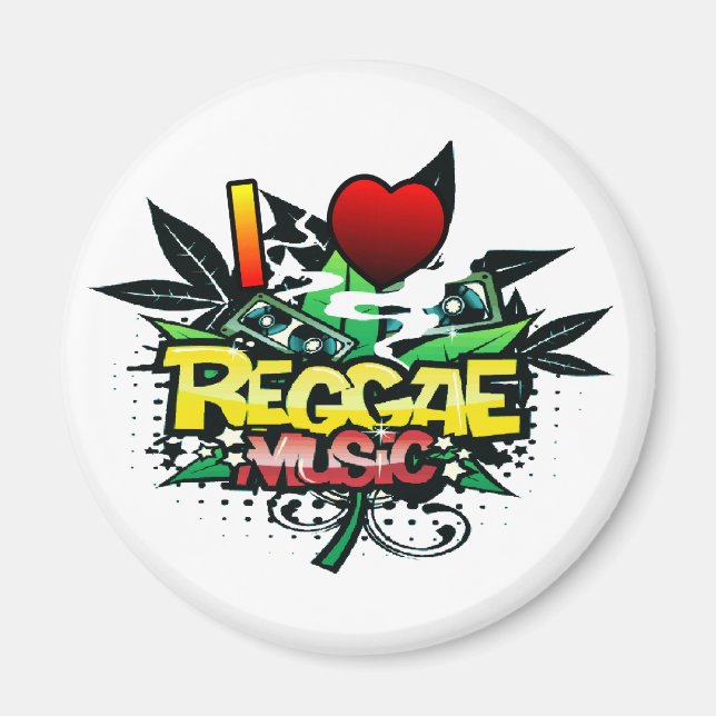 Íman I Heart Reggae Music (Frente)