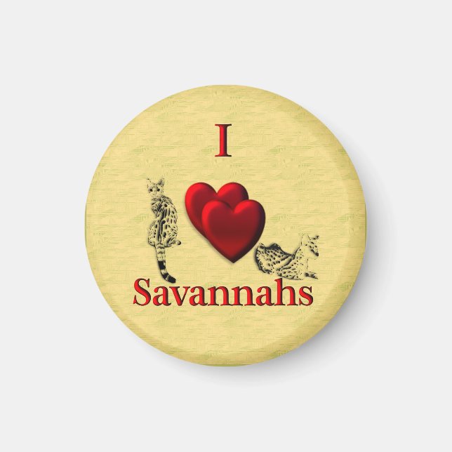 Íman I Heart Savannahs Magnet (Frente)