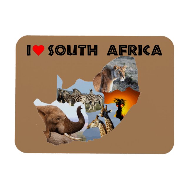 Íman I Heart South Africa — país selvagem (Horizontal)