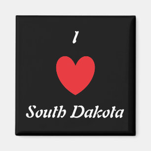Íman I Heart South Dakota Magnet