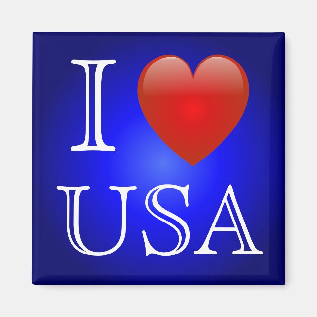 Íman I Heart USA Magnet (Frente)