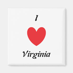 Íman I Heart Virginia Magnet