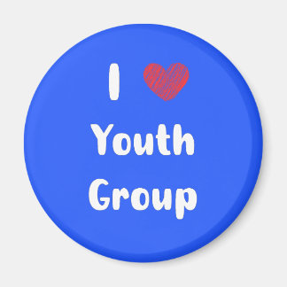Íman I Heart Youth Group Magnet