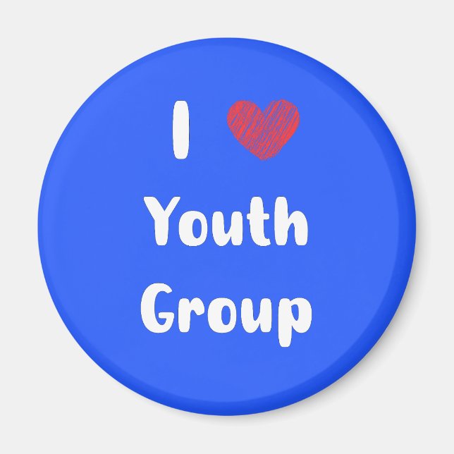 Íman I Heart Youth Group Magnet (Frente)