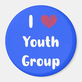 Íman I Heart Youth Group Magnet