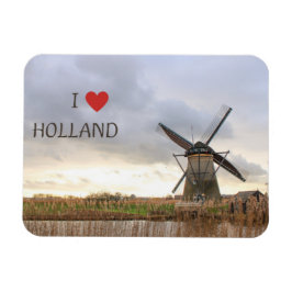 Íman I ♥ Holland  Flexibler Fotomagnet 