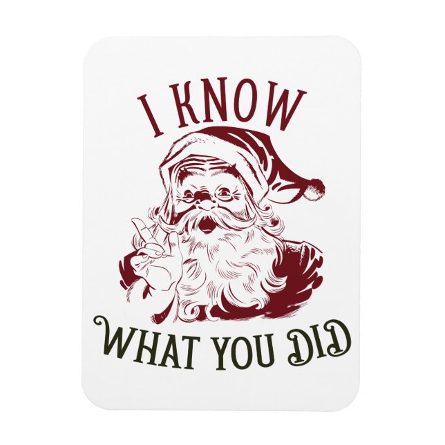 Íman I know what You did Vintage Chistmas (Vertical)