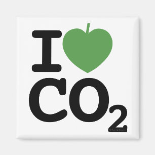 Íman I Leaf CO2 - Adoro o frigorífico Carbon Dióxido