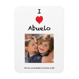 Íman I Love Abuelo Photo Magnet Keepsake