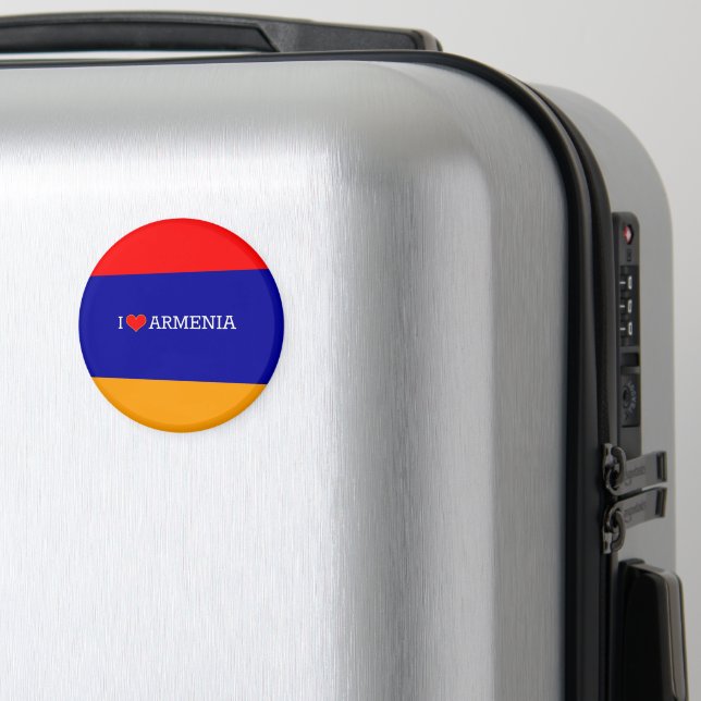 Íman I Love Armenia, flag of Armenia (In Situ (Luggage))