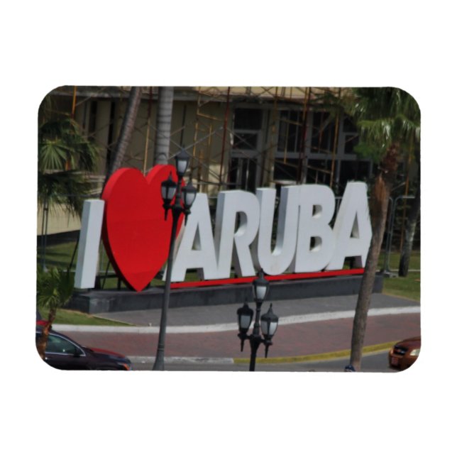 Íman "I Love Aruba", Fotografia, (Horizontal)