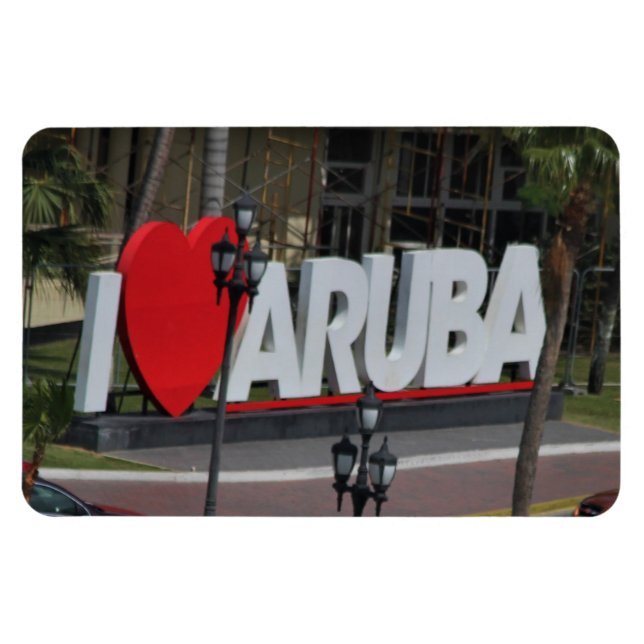Íman "I Love Aruba", Fotografia, Magnet (Horizontal)