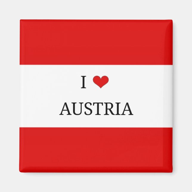 Íman I Love Austria, Bandeira da Áustria (Frente)