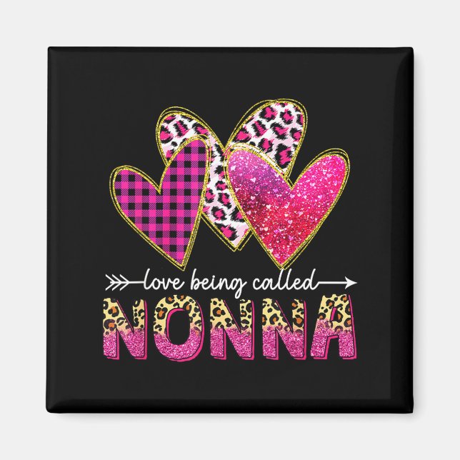 Íman I Love Being Called Nonna Grandma Valentine Mother (Frente)