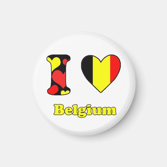 Íman I love Belgium magnet (Frente)