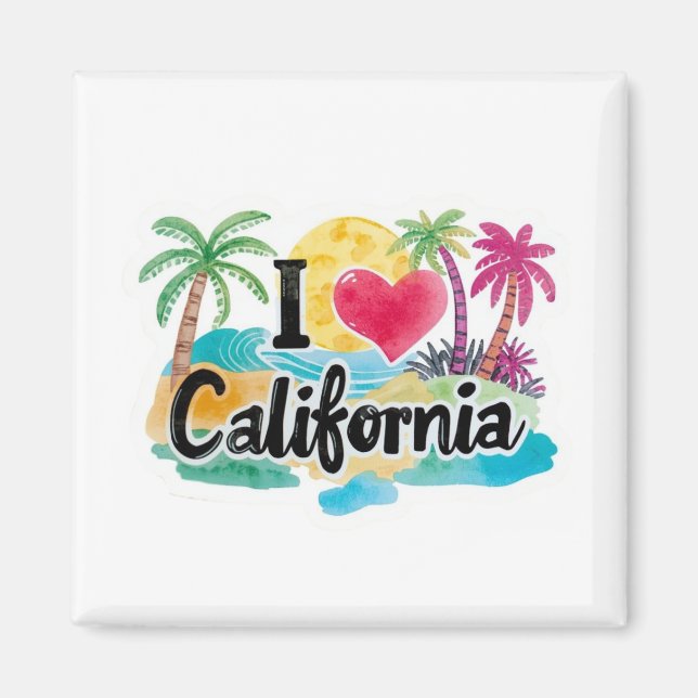 Íman I Love California  (Frente)