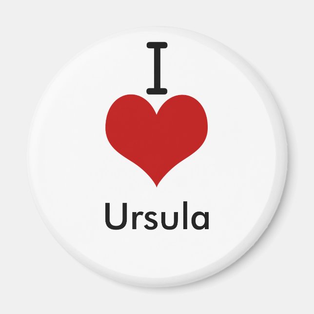 Íman I Love (coração) Ursula (Frente)