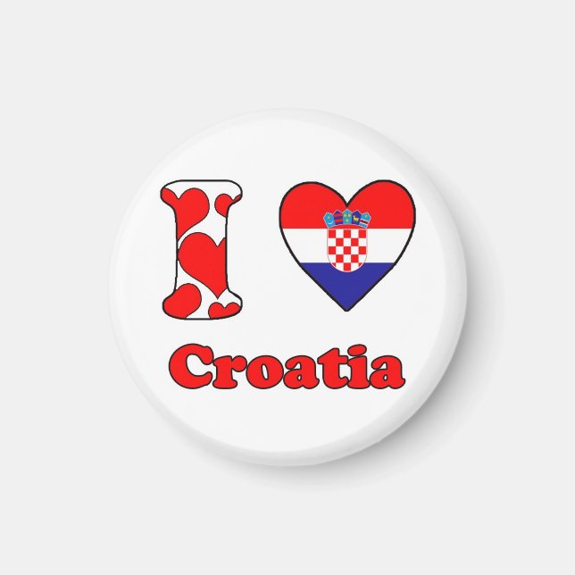 Íman I love Croatia magnet (Frente)