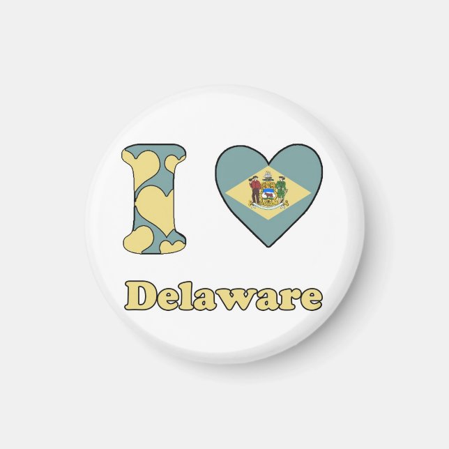 Íman I love Delaware (Frente)