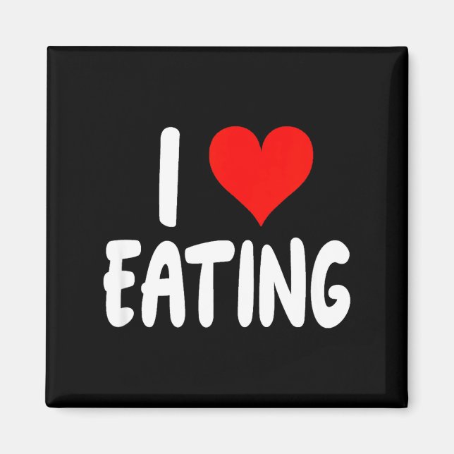Íman I Love Eating Food - Heart -  (Frente)